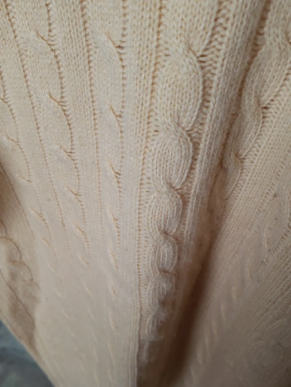 McGeorge Men's Cable Crewneck Sweater - Yellow - Picture 5 of 8